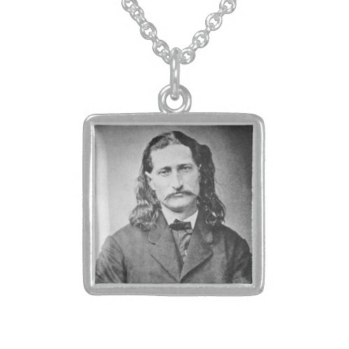 Marshal Wild Bill Hickok Old West Gunfighter Sterling Silver Necklace