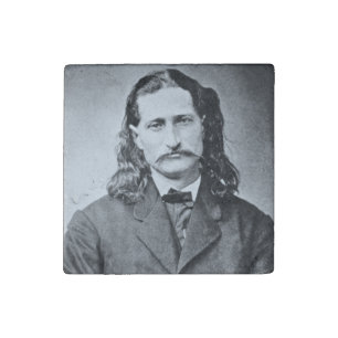 Marshal Wild Bill Hickok Old West Gunfighter Stone Magnet