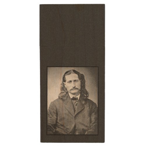 Marshal Wild Bill Hickok Old West Gunfighter Wood Flash Drive