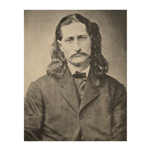 Marshal Wild Bill Hickok Old West Gunfighter Wood Wall Art