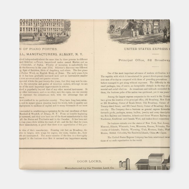 Marshall and Wendell, Manufacturers Magnet (Front)