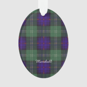 Marshall clan Plaid Scottish kilt tartan Ornament
