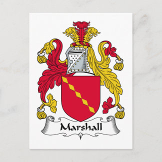 Marshall Family Crest Postcard