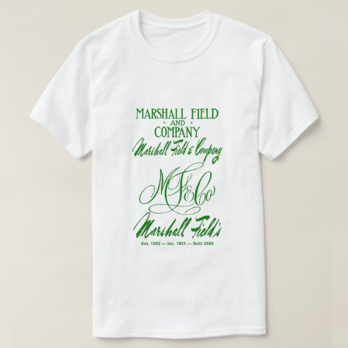 Marshall Fields 4 Logos T_Shirt
