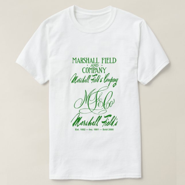 Marshall Field's 4 Logos T-Shirt (Design Front)