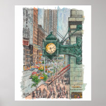 Marshall Field's Watercolor