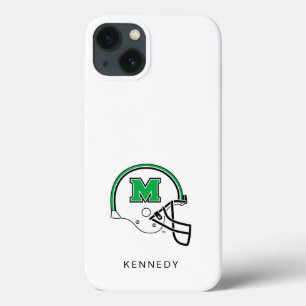 Marshall Football Helmet   Add Your Name iPhone 13 Case
