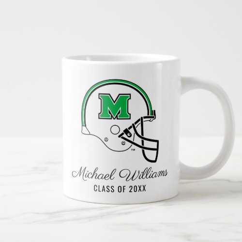 Marshall Football Helmet  Add Your Name Giant Coffee Mug