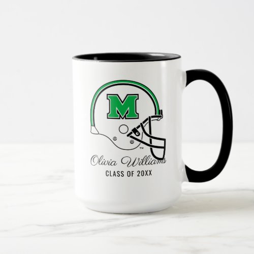 Marshall Football Helmet  Add Your Name Mug