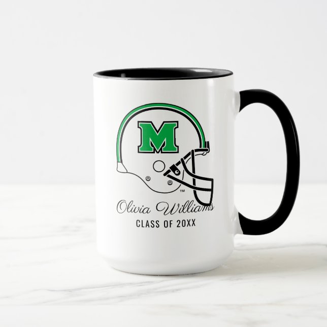 Marshall Football Helmet | Add Your Name Mug (Right)
