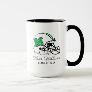 Marshall Football Helmet Add Your Name Mug