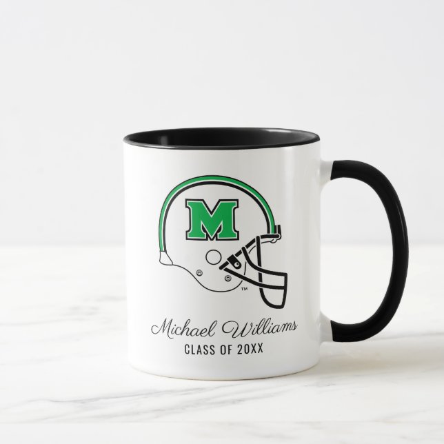 Marshall Football Helmet | Add Your Name Mug (Right)
