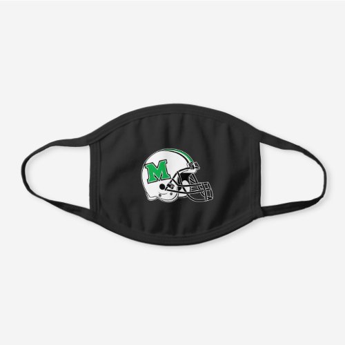Marshall Football Helmet Black Cotton Face Mask