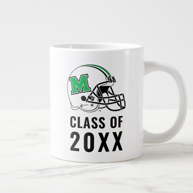 Marshall Football Helmet Giant Coffee Mug (Right)