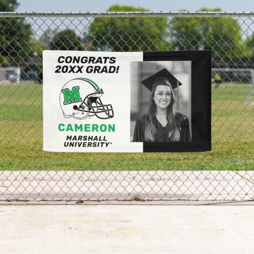 Marshall Football Helmet  Graduation Banner