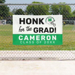 Marshall Football Helmet Graduation Banner