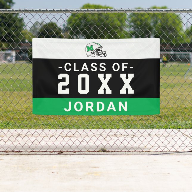 Marshall Football Helmet | Graduation Banner (Insitu)