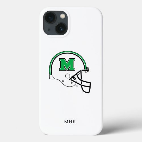 Marshall Football Helmet  Monogram iPhone 13 Case
