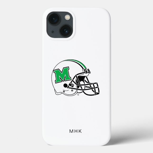 Marshall Football Helmet | Monogram Case-Mate iPhone Case (Back)