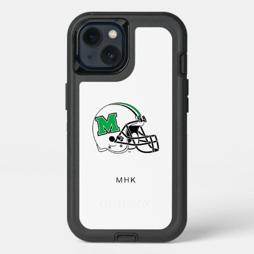 Marshall Football Helmet  Monogram iPhone 13 Case