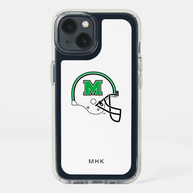 Marshall Football Helmet | Monogram Speck iPhone 13 Case (Front)