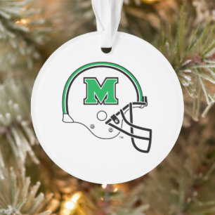 Marshall Football Helmet Ornament