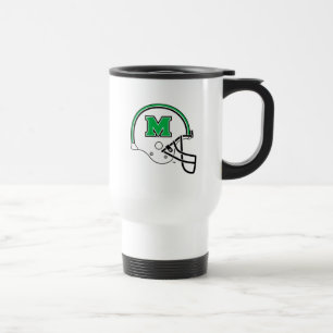 Marshall Football Helmet Travel Mug