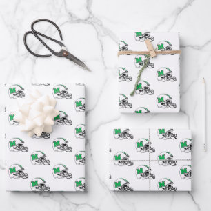 Marshall Football Helmet Wrapping Paper Sheets