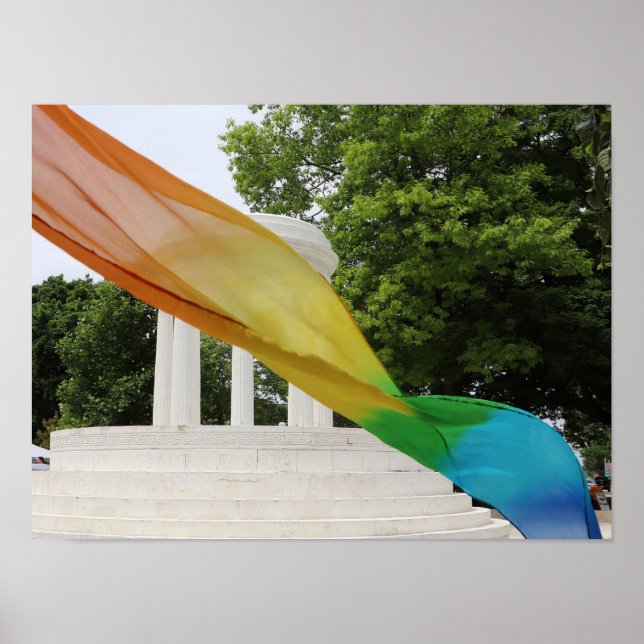 Marshall Fountain Rainbow Pride Poster (Front)