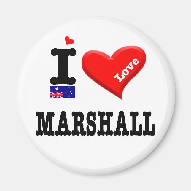 MARSHALL - I Love Magnet (Front)