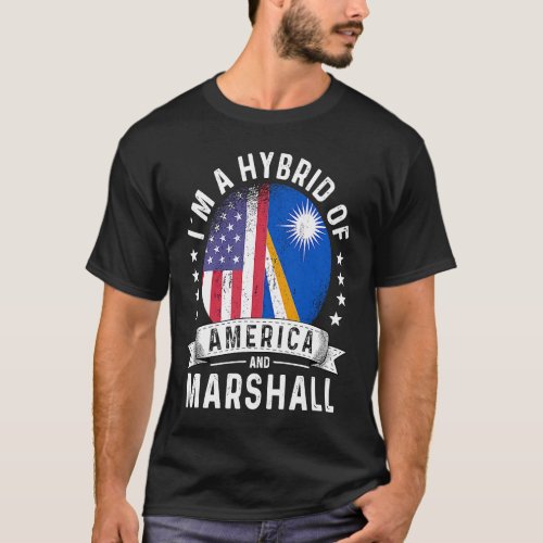 Marshall Islands American Patriot Grown  Flag Humo T_Shirt