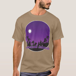 marshall islands By night with Palms  T-Shirt