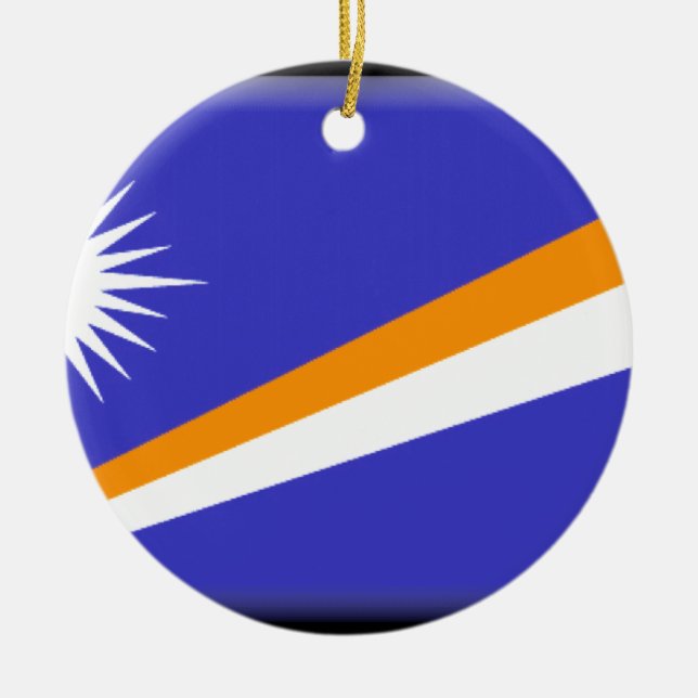 Marshall Islands Ceramic Ornament (Front)