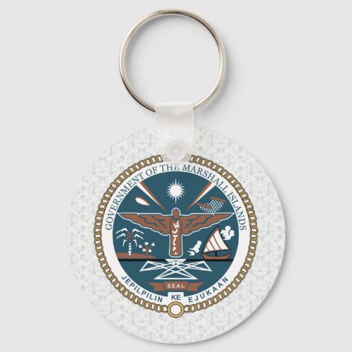Marshall Islands Coat of Arms detail Keychain