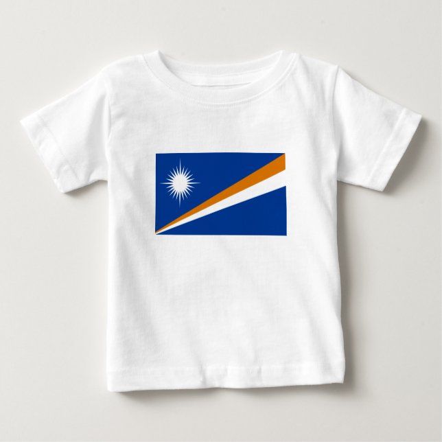 Marshall Islands Flag Baby T-Shirt (Front)