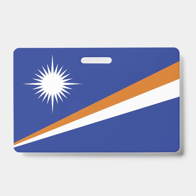 Marshall Islands flag Badge (Front)