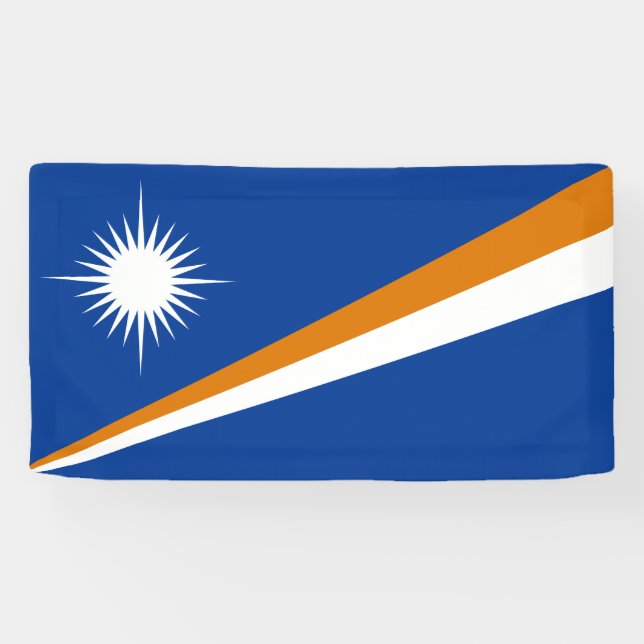 Marshall Islands Flag Banner (Horizontal)
