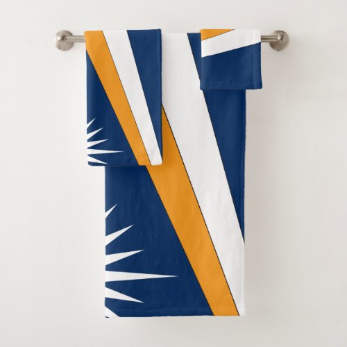 Marshall Islands Flag Bath Towel Set