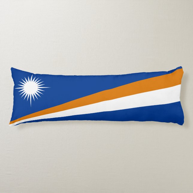 Marshall Islands Flag Body Pillow (Front)