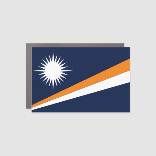 Marshall Islands Flag Car Magnet