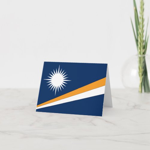 Marshall Islands Flag Card