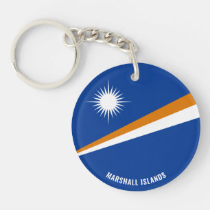 Marshall Islands Flag Charming Patriotic Keychain