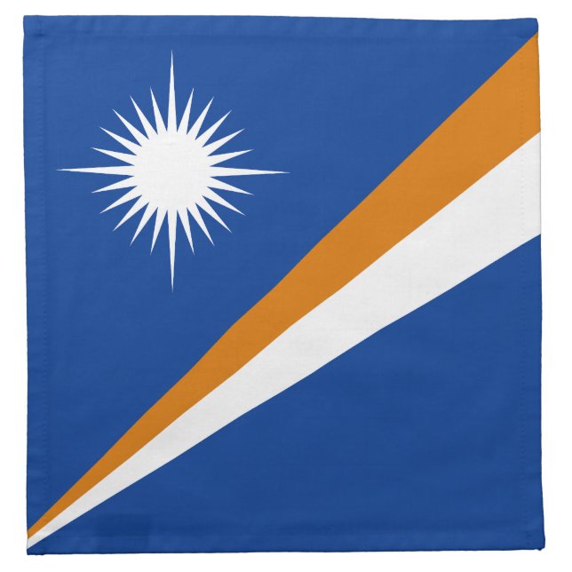 Marshall Islands Flag Cloth Napkin (Front)