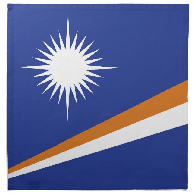 Marshall Islands flag Cloth Napkin (Front)