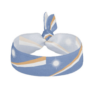 Marshall Islands Flag Elastic Hair Tie