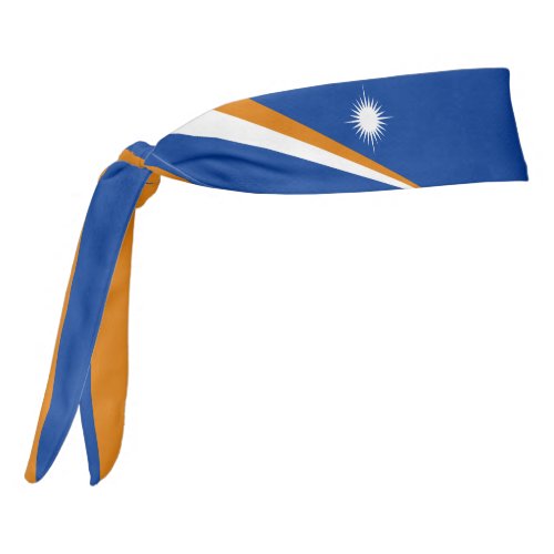 Marshall Islands Flag Elegant Patriotic Tie Headband