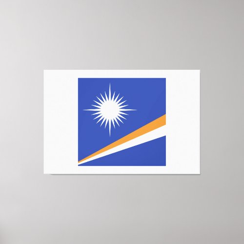 Marshall Islands Flag Emblem Canvas Print