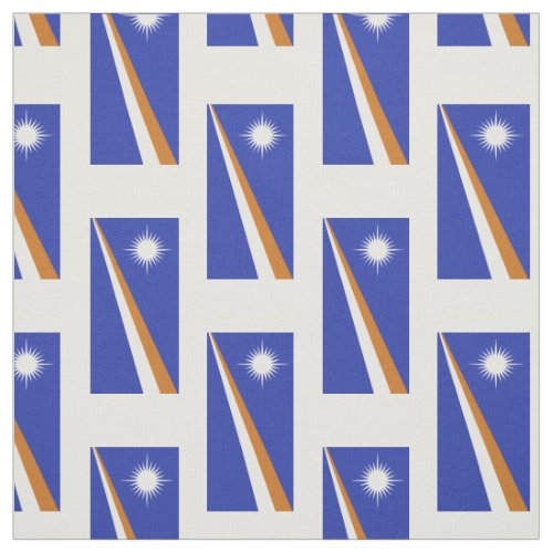 Marshall Islands Flag Fabric