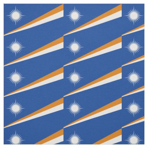 Marshall Islands Flag Fabric