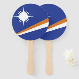 Marshall Islands flag Hand Fan